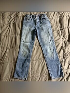 Childrens Place Girls Size 8 Skinny Blue Jeans Medium Wash Adjustable Waist